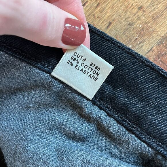 J Brand Black Jeans The Deal Skinny Leg Size 28 Noir Ankle Zip - Picture 9 of 10